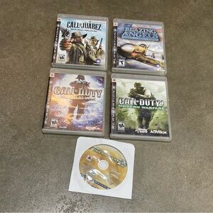 Playstation 3 PS3 Video Game Lot Call of Duty Call Of Juarez Blazing Angels Ect